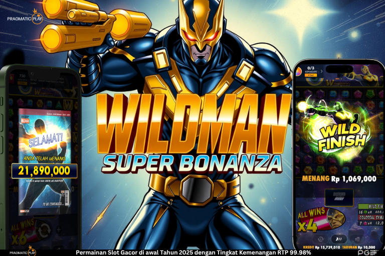 Wildman Superbonanza: Slot Online Bertema Superhero Keren